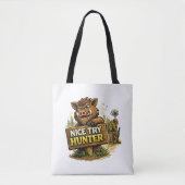 Nice Try Hunter トートバッグ (正面)