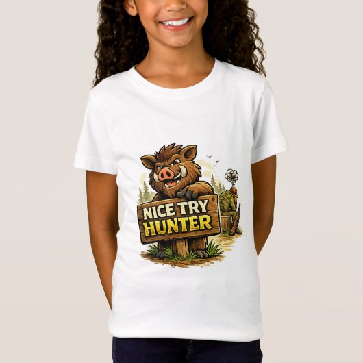 Nice Try Hunter Tシャツ (正面)