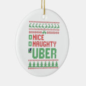 Nice Uberいけな Christmasおもしろい Matching Gift セラミックオーナメント (右)