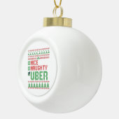 Nice Uberいけな Christmasおもしろい Matching Gift セラミックボールオーナメント (右)