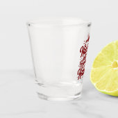 Nice Until Proven Naughty Snarky Christmas Wine ショットグラス (左)