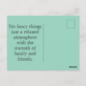 Nice Wedding Card ポストカード (裏面)