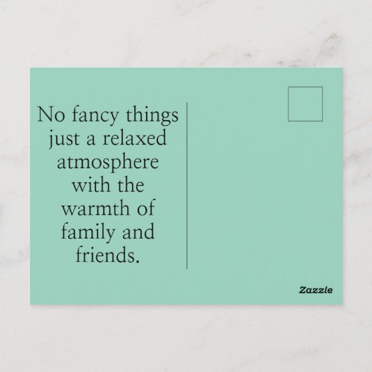 Nice Wedding Card ポストカード (裏面)