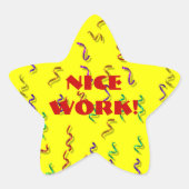 Nice Work Reward Stickers 星シール (正面)