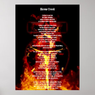 NICENE CREED CATHOLIC CRUCIFIXION HOLY TRINITY ポスター