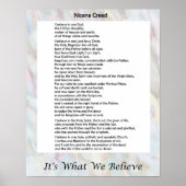 Nicene Creed Poster 16"x20" ポスター (正面)