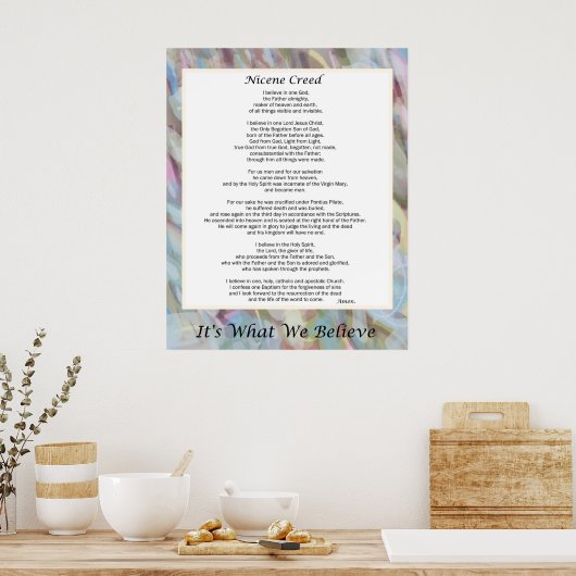 Nicene Creed Poster 24" x 30" ポスター (キッチン)