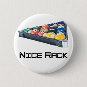 NiceRackの黒 缶バッジ