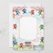 Niche Kids Martial Arts Party Decor 招待状 (正面)