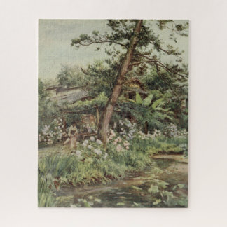 Nichi Otaniの茶庭のアジサイ ジグソーパズル