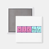 Nichola周期表名磁石 マグネット (正面/裏面)