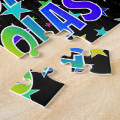 「NICHOLAS」名、おもしろい「ハッピーバースデー」 ジグソーパズル (側面)