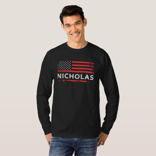NICHOLAS AMERICAN FLAG  FOR NICHOLAS Tシャツ (正面フル)