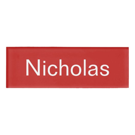 Nicholas Nameタグ 名札 (正面)