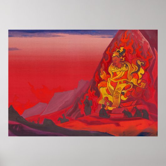 Nicholas RoerichによるRigden Djapoのコマンド ポスター (正面)