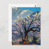 Nicholas Roerich著「Krishna - Kuluの春」 ポストカード (正面/裏面)