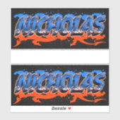 Nicholas Vorname Name Graffiti Aufkleber Sticker シール (シート)