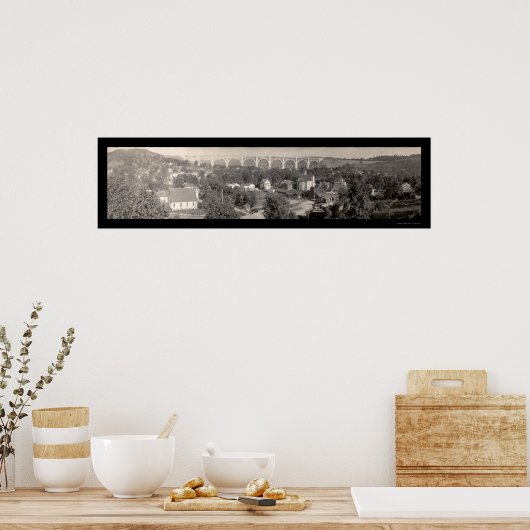 Nicholson Viaduct PA写真1915 ポスター (キッチン)