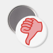 nicht not OK Daumen runter thumbs down マグネット (正面/裏面)