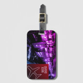 NiCK DAViD – サンセット署名荷物タグ ラゲッジタグ (正面縦)