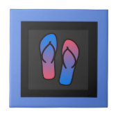 NiCK DAViD – ブルーラグーンビーチサンダルタイル タイル (正面)