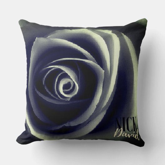 NiCK DAViD – 青いビターズピロー クッション (正面)