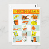 Nickel/Dime Store用ヴィンテージWPAポスター ポストカード (正面/裏面)