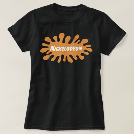 Nickelodeonヴィンテージ90のSplatロゴ Tシャツ (デザイン正面)