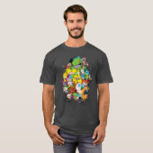 Nickelodeon Classic Characters Burstinghrough ee f Tシャツ (正面フル)