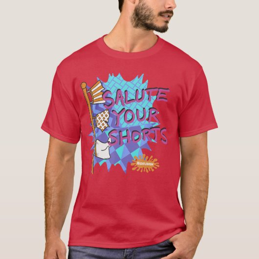 Nickelodeon Salute Your Shorts Cartoon Poster fami Tシャツ (正面)