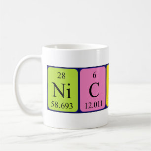 Nicklas periodicテーブル名mag コーヒーマグカップ