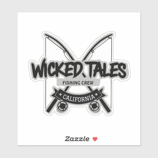 Nicky Tales魚釣りクルー シール (シート)