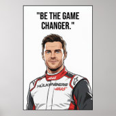 Nico Hülkenberg Racing Vector – Be the Game Change ポスター (正面)
