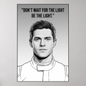 Nico Hülkenberg Racing Vector – Be the Light ポスター (正面)