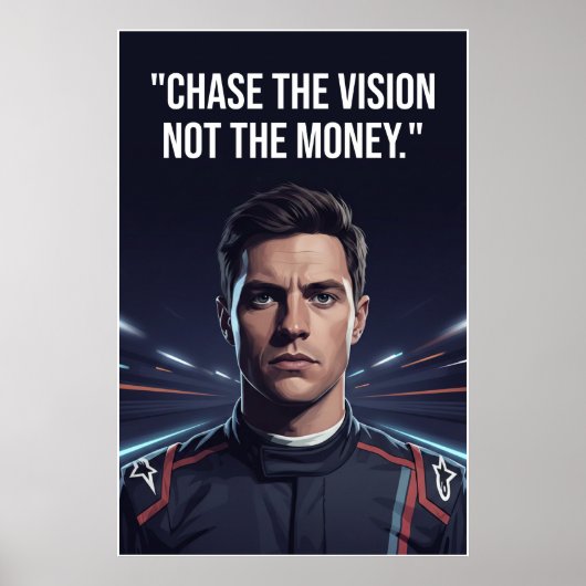 Nico Hülkenberg Racing Vector – Chase the Vision ポスター (正面)