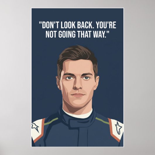 Nico Hülkenberg Racing Vector – Don’t Look Back ポスター (正面)