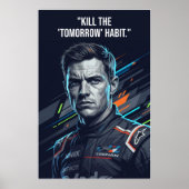 Nico Hülkenberg Racing Vector – Kill the Tomorrow ポスター (正面)