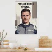 Nico Hülkenberg Racing Vector - Motivational ポスター (キッチン)