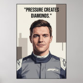 Nico Hülkenberg Racing Vector - Motivational ポスター (正面)