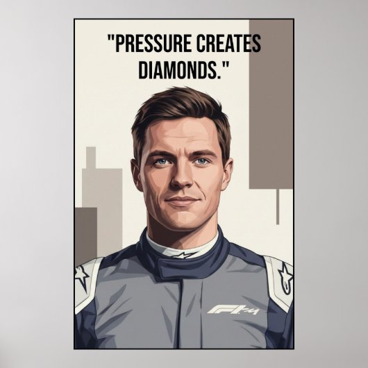 Nico Hülkenberg Racing Vector - Motivational ポスター (正面)
