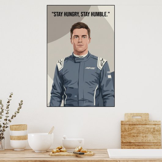 Nico Hülkenberg Racing Vector – Poster ポスター (キッチン)