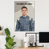 Nico Hülkenberg Racing Vector – Poster ポスター (ホームオフィス)