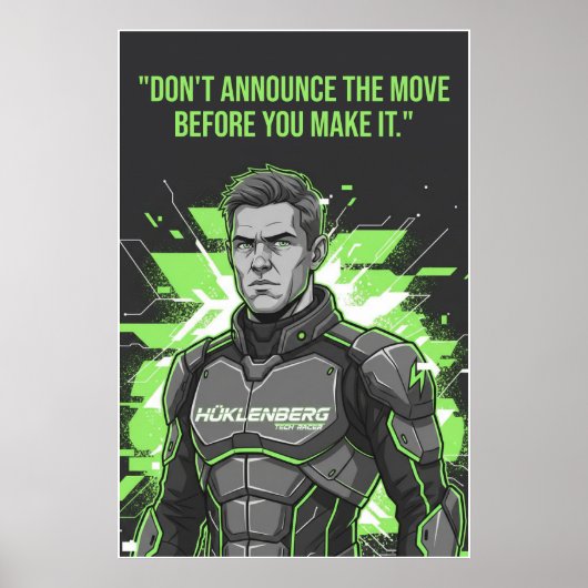 Nico Hülkenberg Racing Vector – Poster ポスター (正面)