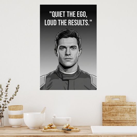 Nico Hülkenberg Racing Vector – Quiet the Ego  ポスター (キッチン)