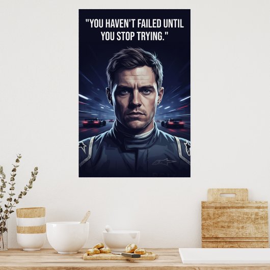 Nico Hülkenberg Racing Vector – You Haven’t Failed ポスター (キッチン)