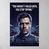 Nico Hülkenberg Racing Vector – You Haven’t Failed ポスター (正面)