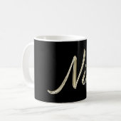 Nico Name whitegold Tasse Teetasse Kaffeetasse コーヒーマグカップ (正面左)