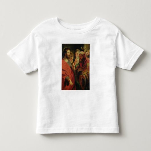 Nicodemusに指示しているキリスト トドラーTシャツ (正面)