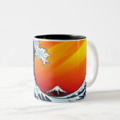 nicolaによる素晴らしい波のマグ ツートーンマグカップ (正面右)