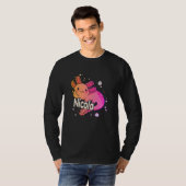 NICOLA – 愛らしいAXOLOTLと美しい女の子の名前 Tシャツ (正面フル)